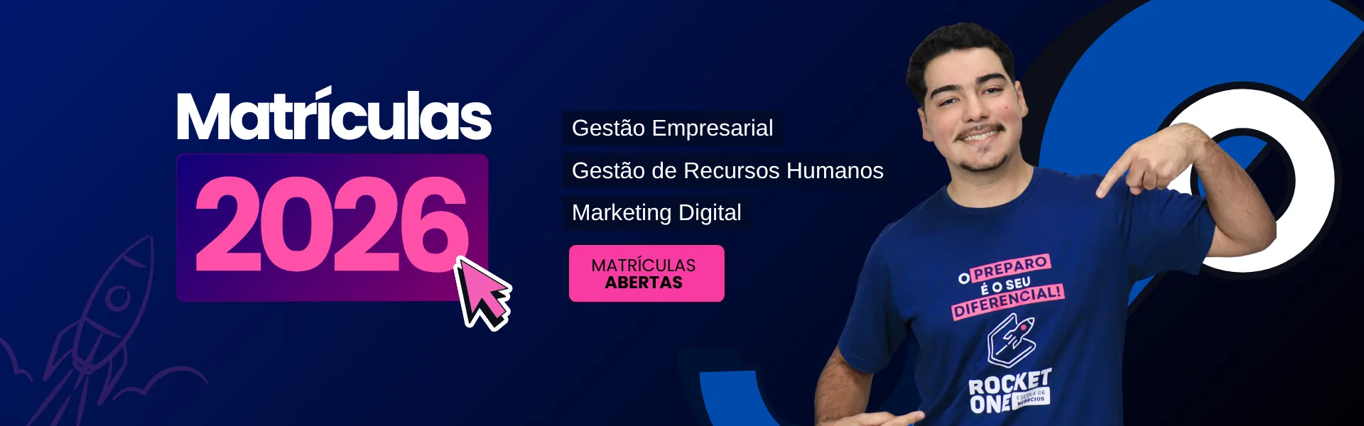 Matrículas Abertas 2026 – Rocket One